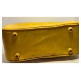 Vintage American Tourister Escort Yellow Shoulder Bag with Lock and Papers