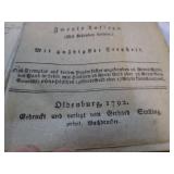 1792 Oldenburgisches Gesangbuch German Hymnal Prayer Book