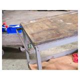 Metal / Wood Top Utility Cart 36" x 24" x 33" 2-tier Metal / Wood Top Utility Cart 36" x 24" x 33" 2-tier