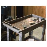 Plastic Utility Cart 34" x 17 1/2" x 32" 2-tier Plastic Utility Cart 34" x 17 1/2" x 32" 2-tier