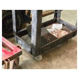 Plastic Utility Cart 34" x 17 1/2" x 32" 2-tier Plastic Utility Cart 34" x 17 1/2" x 32" 2-tier