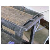 Plastic Utility Cart 34" x 17 1/2" x 32" 2-tier Plastic Utility Cart 34" x 17 1/2" x 32" 2-tier