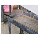 Plastic Utility Cart 34" x 17 1/2" x 32" 2-tier Plastic Utility Cart 34" x 17 1/2" x 32" 2-tier