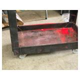 Plastic Utility Cart 34" x 17 1/2" x 32" 2-tier Plastic Utility Cart 34" x 17 1/2" x 32" 2-tier