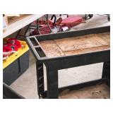 Plastic Utility Cart 34" x 17 1/2" x 32" 2-tier Plastic Utility Cart 34" x 17 1/2" x 32" 2-tier