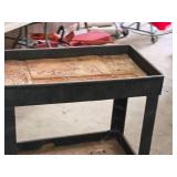 Plastic Utility Cart 34" x 17 1/2" x 32" 2-tier Plastic Utility Cart 34" x 17 1/2" x 32" 2-tier