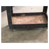 Plastic Utility Cart 34" x 17 1/2" x 32" 2-tier Plastic Utility Cart 34" x 17 1/2" x 32" 2-tier