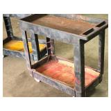 Plastic Utility Cart 34" x 17 1/2" x 32" 2-tier Plastic Utility Cart 34" x 17 1/2" x 32" 2-tier