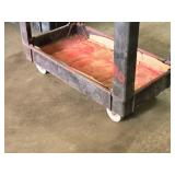 Plastic Utility Cart 34" x 17 1/2" x 32" 2-tier Plastic Utility Cart 34" x 17 1/2" x 32" 2-tier