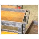 Plastic Utility Cart 34" x 17 1/2" x 32" 2-tier Plastic Utility Cart 34" x 17 1/2" x 32" 2-tier