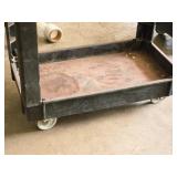 Plastic Utility Cart 34" x 17 1/2" x 32" 2-tier Plastic Utility Cart 34" x 17 1/2" x 32" 2-tier