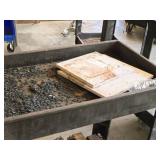 Plastic Utility Cart 34" x 17 1/2" x 32" 2-tier Plastic Utility Cart 34" x 17 1/2" x 32" 2-tier