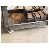 Plastic Utility Cart 34" x 17 1/2" x 32" 2-tier Plastic Utility Cart 34" x 17 1/2" x 32" 2-tier