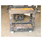 Plastic Utility Cart 34" x 17 1/2" x 32" 2-tier Plastic Utility Cart 34" x 17 1/2" x 32" 2-tier