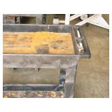 Plastic Utility Cart 34" x 17 1/2" x 32" 2-tier Plastic Utility Cart 34" x 17 1/2" x 32" 2-tier