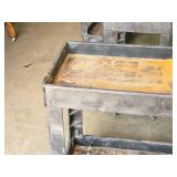 Plastic Utility Cart 34" x 17 1/2" x 32" 2-tier Plastic Utility Cart 34" x 17 1/2" x 32" 2-tier