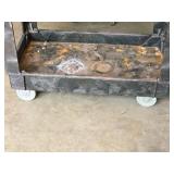 Plastic Utility Cart 34" x 17 1/2" x 32" 2-tier Plastic Utility Cart 34" x 17 1/2" x 32" 2-tier