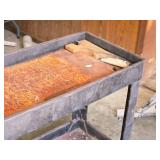 Plastic Utility Cart 34" x 17 1/2" x 32" 2-tier Plastic Utility Cart 34" x 17 1/2" x 32" 2-tier