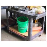 Plastic Utility Cart 44" x 24" x 32" 2-tier Plastic Utility Cart 44" x 24" x 32" 2-tier