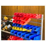 Rolling Parts Organizer Rack with (45) Assorted Plastic Storage Bins Rolling Parts Organizer Rack with (45) Assorted Plastic Storage Bins