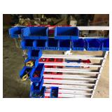 Rolling Parts Organizer Rack with (36) Assorted Plastic Storage Bins, Contents of Bins Rolling Parts Organizer Rack with (36) Assorted Plastic Storage Bins, Contents of Bins