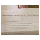 First Pitch The Ace Baseball Pitching Machine (disassembled, in original packaging) First Pitch The Ace Baseball Pitching Machine (disassembled, in original packaging)