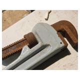 Lot of (2) Pipe Wrenches - 24" and 9" Lot of (2) Pipe Wrenches - 24" and 9"