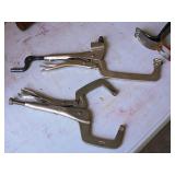 Lot of (2) Locking Pliers / Clamps Lot of (2) Locking Pliers / Clamps