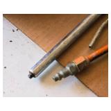 Lot of (3) Assorted Tire Gauges and Air Hose Attachments Lot of (3) Assorted Tire Gauges and Air Hose Attachments