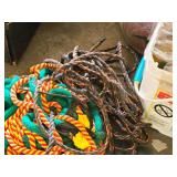 Lot of (1 Bucket) Assorted Ropes Lot of (1 Bucket) Assorted Ropes