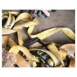 Lot of (1 Bucket) (2) Heavy Duty Ratchet Straps, (2) Extra Ratchets Lot of (1 Bucket) (2) Heavy Duty Ratchet Straps, (2) Extra Ratchets