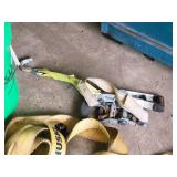 Lot of (1 Bucket) (2) Heavy Duty Ratchet Straps, (2) Extra Ratchets Lot of (1 Bucket) (2) Heavy Duty Ratchet Straps, (2) Extra Ratchets