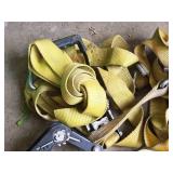 Lot of (1 Bucket) (2) Heavy Duty Ratchet Straps, () Extra Ratchet Lot of (1 Bucket) (2) Heavy Duty Ratchet Straps, () Extra Ratchet