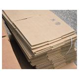 Lot of (1 Pallet) Cardboard Box Flats - ~40 - 15"x12"x5", ~40 - 18"x18"x6" Lot of (1 Pallet) Cardboard Box Flats - ~40 - 15"x12"x5", ~40 - 18"x18"x6"