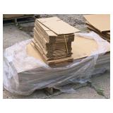 Lot of (1 Pallet) Cardboard Box Flats - ~36 - 16"x5"x5", ~30 - 36"x12"x10" Lot of (1 Pallet) Cardboard Box Flats - ~36 - 16"x5"x5", ~30 - 36"x12"x10"