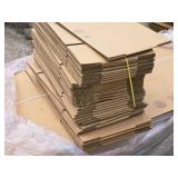 Lot of (1 Pallet) Cardboard Box Flats - ~36 - 16"x5"x5", ~30 - 36"x12"x10" Lot of (1 Pallet) Cardboard Box Flats - ~36 - 16"x5"x5", ~30 - 36"x12"x10"