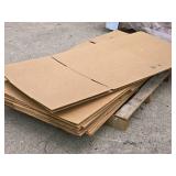 Lot of (1 Pallet / 14) Cardboard Box Flats 20" x 46" x 12" Lot of (1 Pallet / 14) Cardboard Box Flats 20" x 46" x 12"