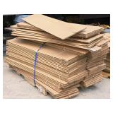 Lot of (1 Pallet / ~75) Cardboard Box Flats 4" x 59" x 4" Lot of (1 Pallet / ~75) Cardboard Box Flats 4" x 59" x 4"
