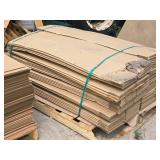 Lot of (1 Pallet / 50) Cardboard Box Flats 8" x 48" x 9" Lot of (1 Pallet / 50) Cardboard Box Flats 8" x 48" x 9"