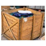 Lot of (1 Wooden Crate) Various Nets and Accessories Lot of (1 Wooden Crate) Various Nets and Accessories