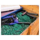 Lot of (1 Wooden Crate) Various Nets and Accessories Lot of (1 Wooden Crate) Various Nets and Accessories