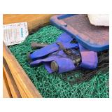 Lot of (1 Wooden Crate) Various Nets and Accessories Lot of (1 Wooden Crate) Various Nets and Accessories