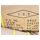 Lot of (2 Boxes) 4" Caster Wheels 40-count ( 80 total items ) (in original packaging) Lot of (2 Boxes) 4" Caster Wheels 40-count ( 80 total items ) (in original packaging)