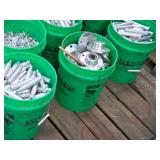 Lot of (3 5-Gallon Pails) Assorted Aluminum Parts Lot of (3 5-Gallon Pails) Assorted Aluminum Parts