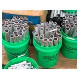 Lot of (3 5-Gallon Pails) Aluminum Tubes Lot of (3 5-Gallon Pails) Aluminum Tubes
