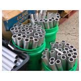 Lot of (3 5-Gallon Pails) Aluminum Tubes Lot of (3 5-Gallon Pails) Aluminum Tubes