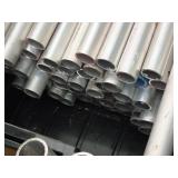 Lot of (1 Box + 1 Tote) Aluminum Tubes 1-5/8" O D x 18" Lot of (1 Box + 1 Tote) Aluminum Tubes 1-5/8" O D x 18"