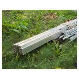 Lot of (12) Aluminum Pieces (hollow) 4" x 16 Lot of (12) Aluminum Pieces (hollow) 4" x 16