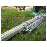 Lot of (12) Aluminum Pieces (hollow) 4" x 16 Lot of (12) Aluminum Pieces (hollow) 4" x 16