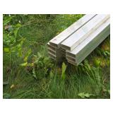 Lot of (12) Aluminum Pieces (hollow) 4" x 16 Lot of (12) Aluminum Pieces (hollow) 4" x 16